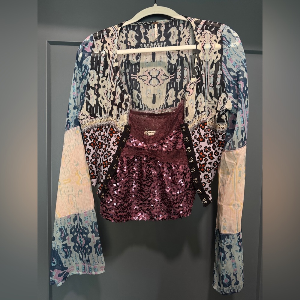 Free People Intimately Sequin Tank Top